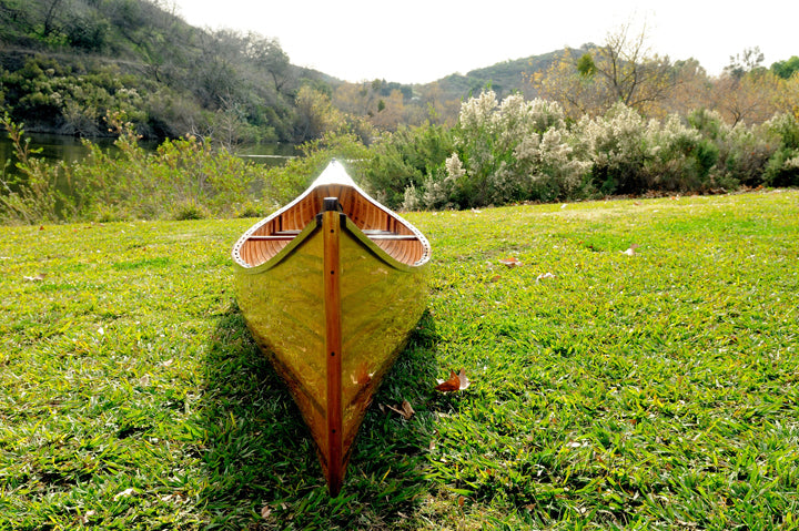 Wooden Canoe with Ribs 16