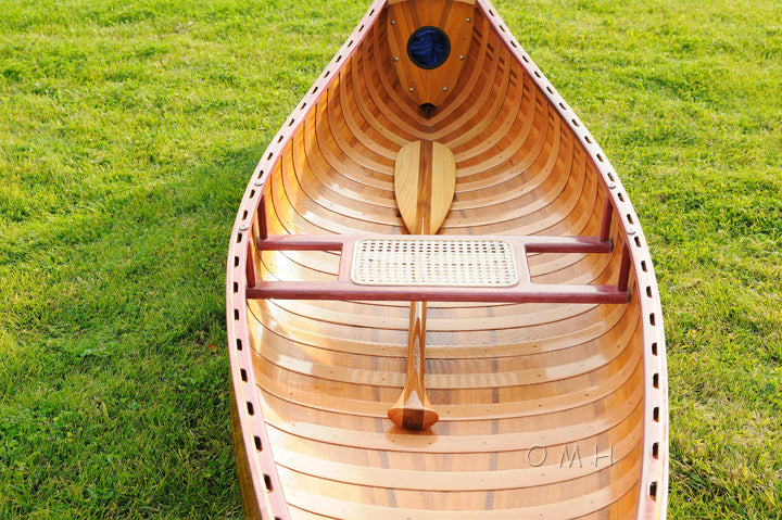 Wooden Canoe With Ribs Curved bow 10 ft Display-Only