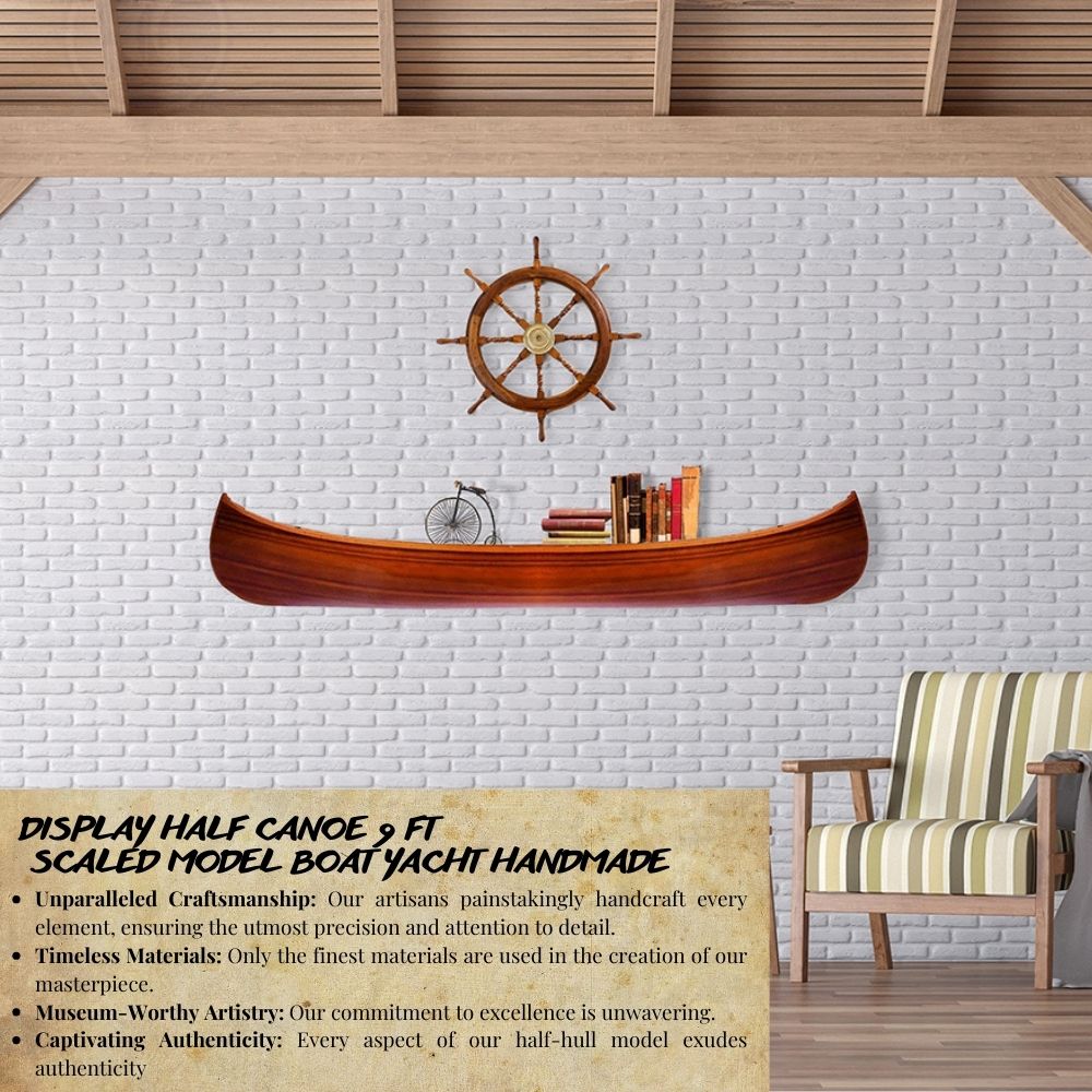 Display Half Canoe 9 ft