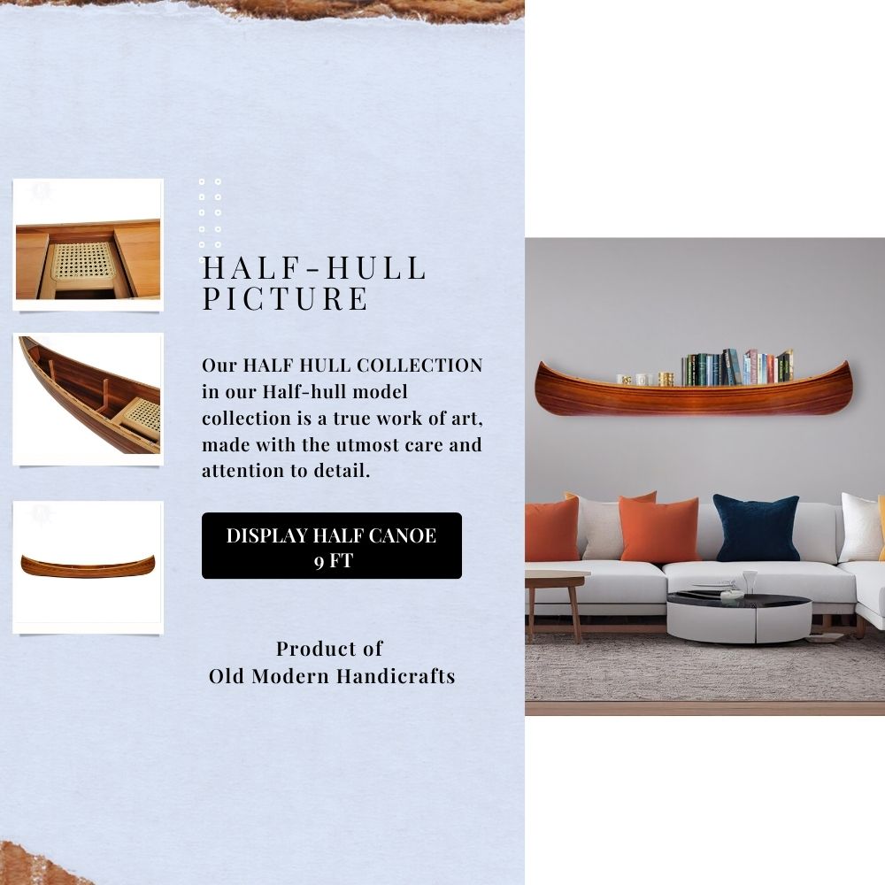 Display Half Canoe 9 ft
