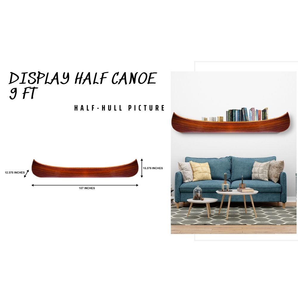 Display Half Canoe 9 ft