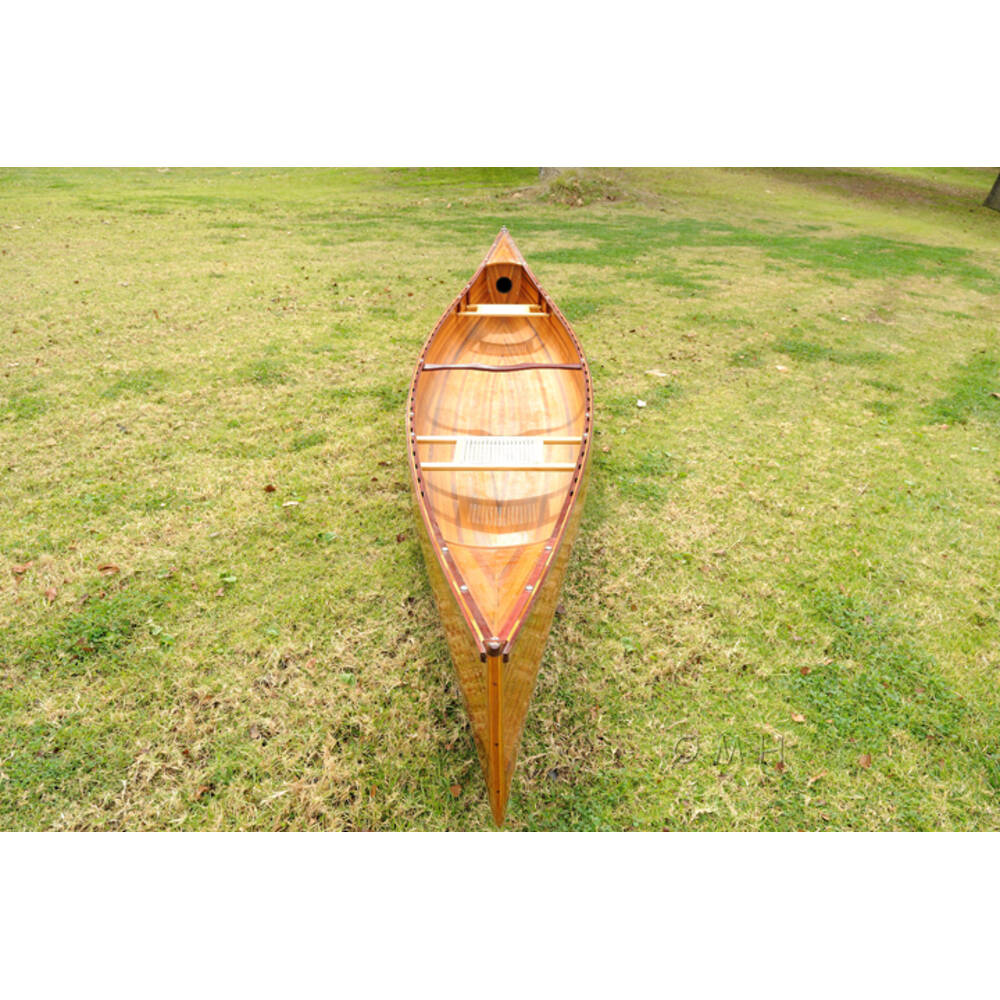 Skeena Canoe 18ft: Handcrafted Red Cedar Wooden Canoe for Sale
