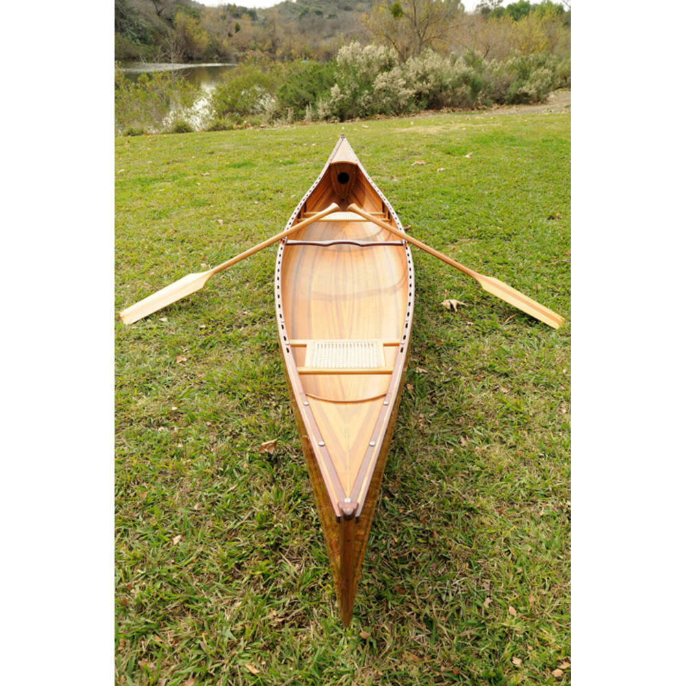 Skeena Canoe 18ft: Handcrafted Red Cedar Wooden Canoe for Sale
