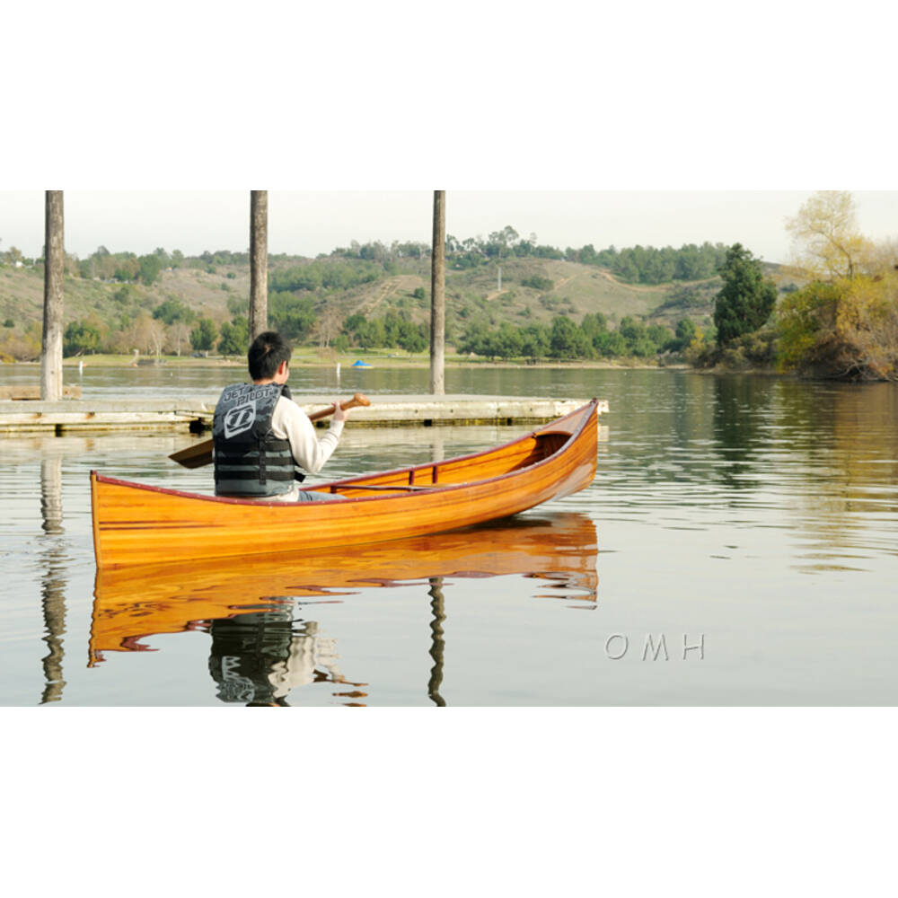 Skeena Canoe 18ft: Handcrafted Red Cedar Wooden Canoe for Sale