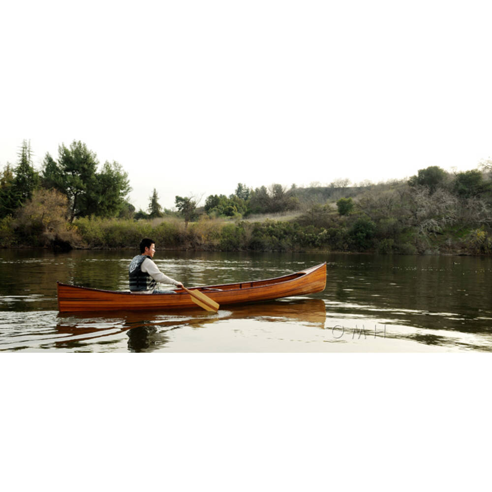 Skeena Canoe 18ft: Handcrafted Red Cedar Wooden Canoe for Sale