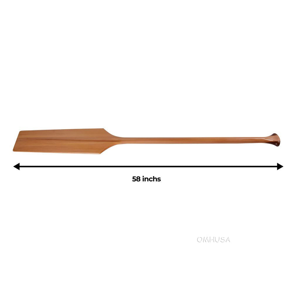 Wooden Canoe Paddle for 16' - 18' canoe |Handcrafted | Functional | Cedar Wood