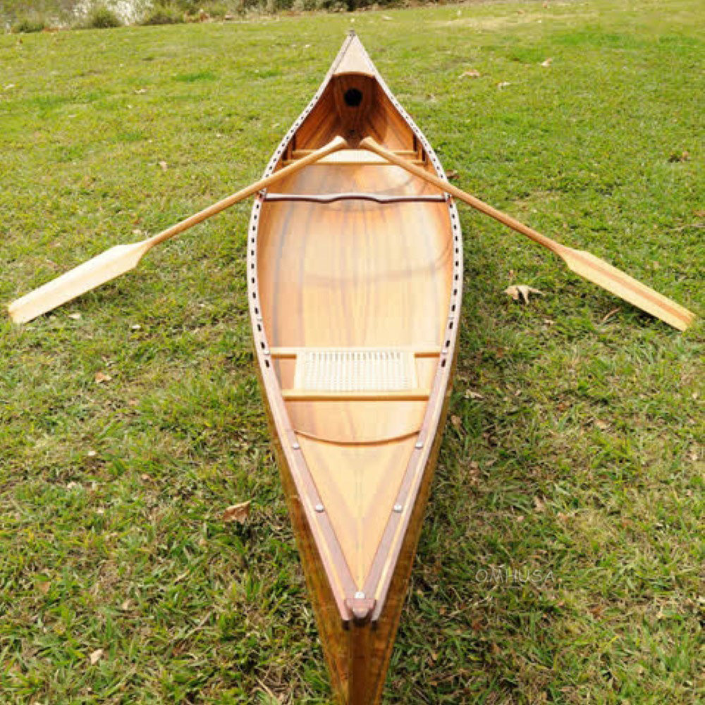 Wooden Canoe Paddle for 16' - 18' canoe |Handcrafted | Functional | Cedar Wood