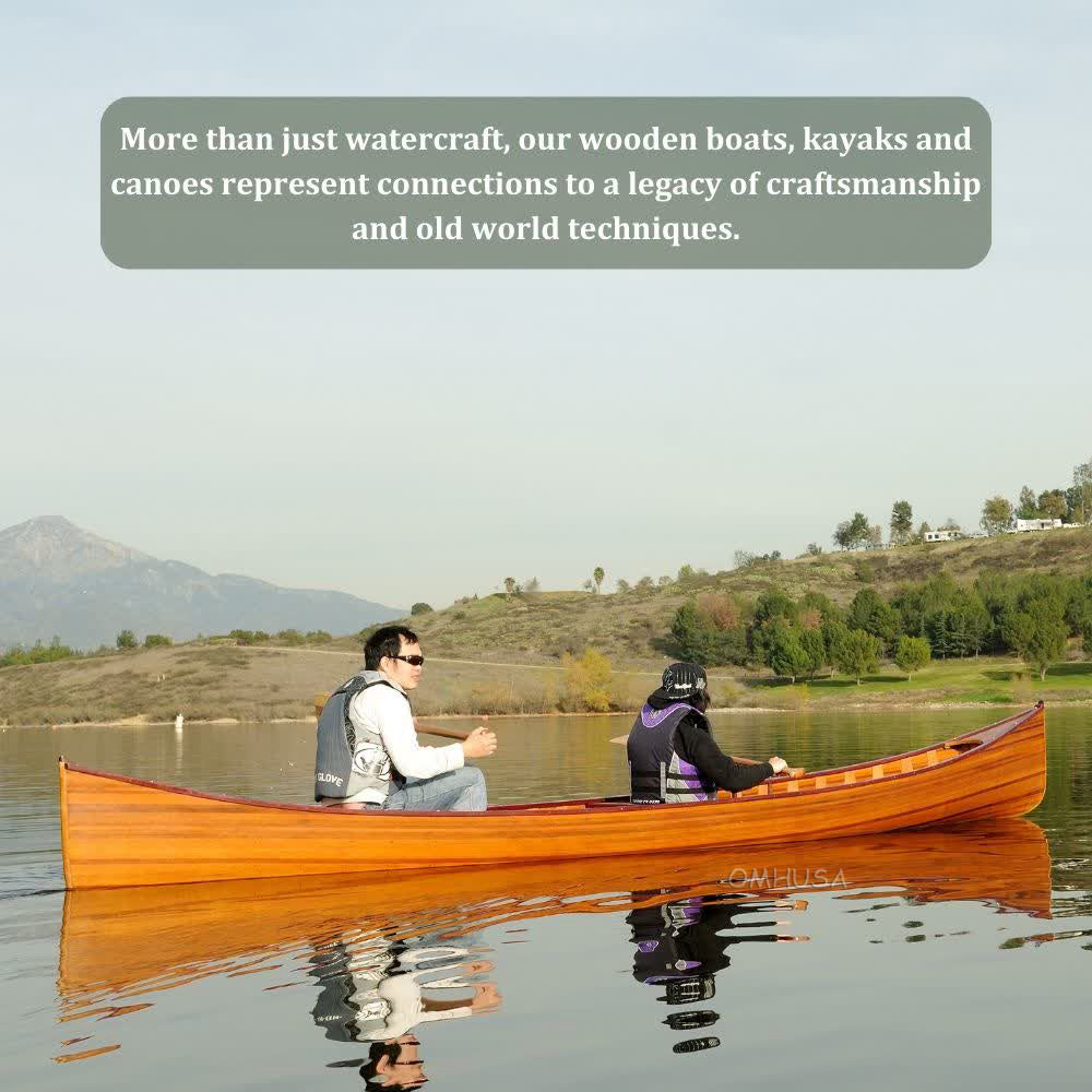 Wooden Canoe with Ribs 18 ft