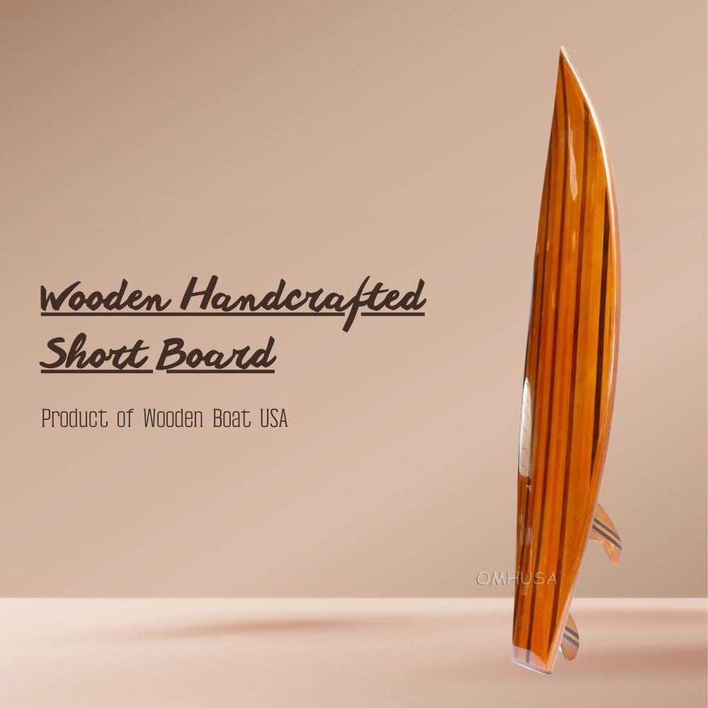 Wooden Handcrafted Short Board