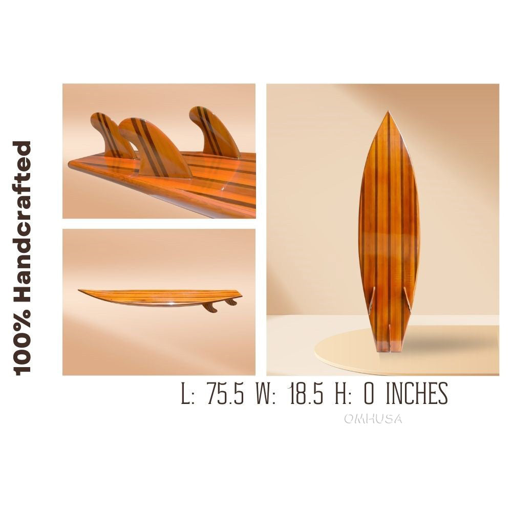 Wooden Handcrafted Short Board