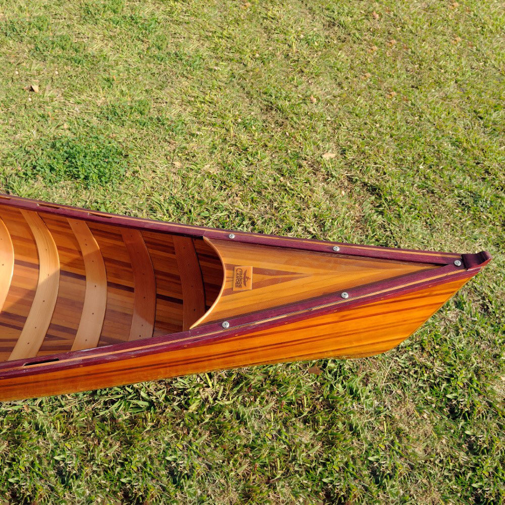 Wooden Canoe with Ribs Skeena 16 | Cedar strip canoe for sale