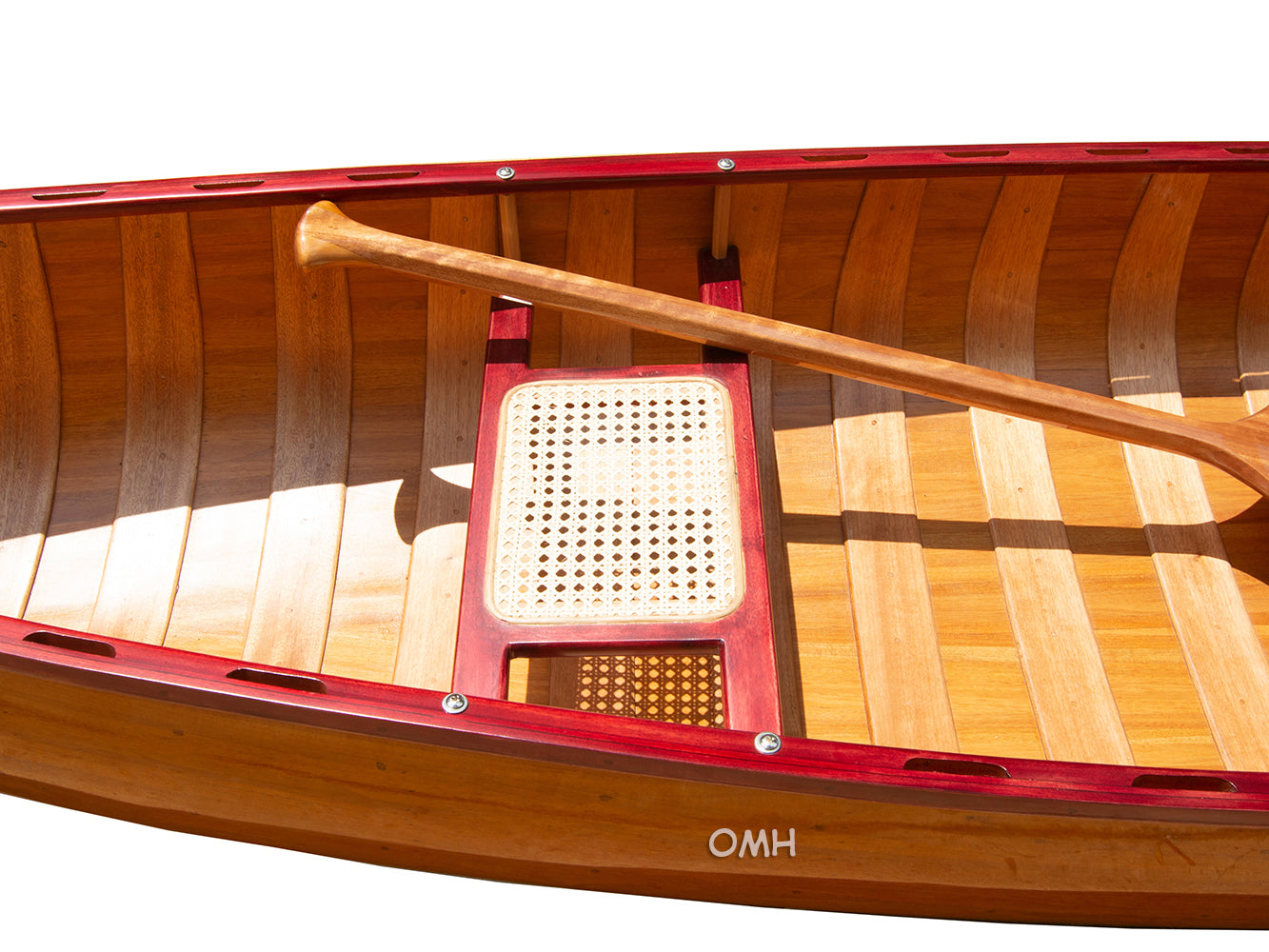 SKEENA CANOE WITH RIBS Mahogany 16'| Cedar strip canoe for sale