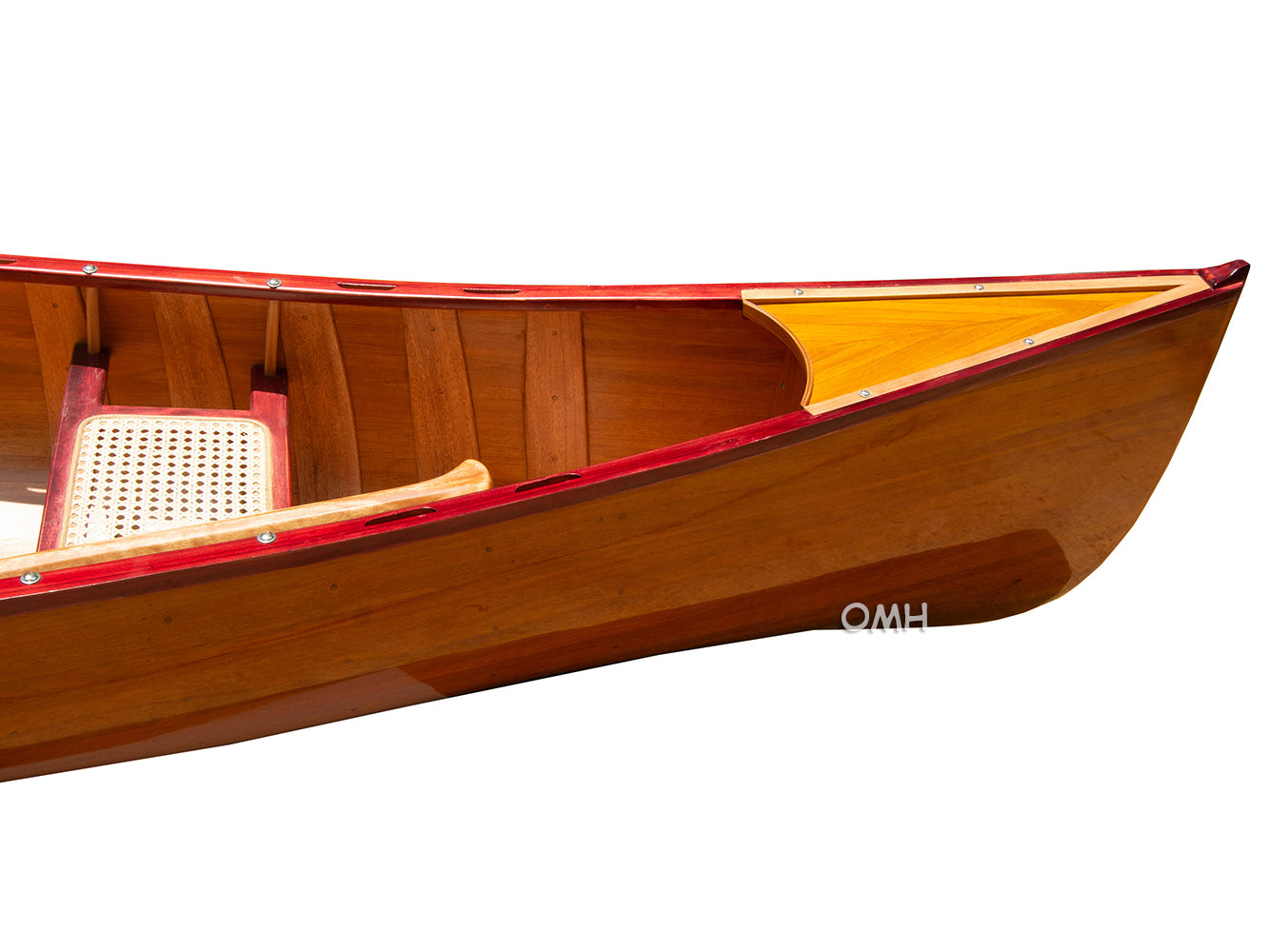 SKEENA CANOE WITH RIBS Mahogany 16'| Cedar strip canoe for sale
