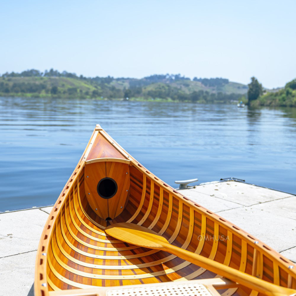 Display Canoe with Ribs Curved Bow 10 ft