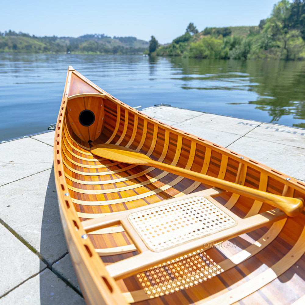 Display Canoe with Ribs Curved Bow 10 ft