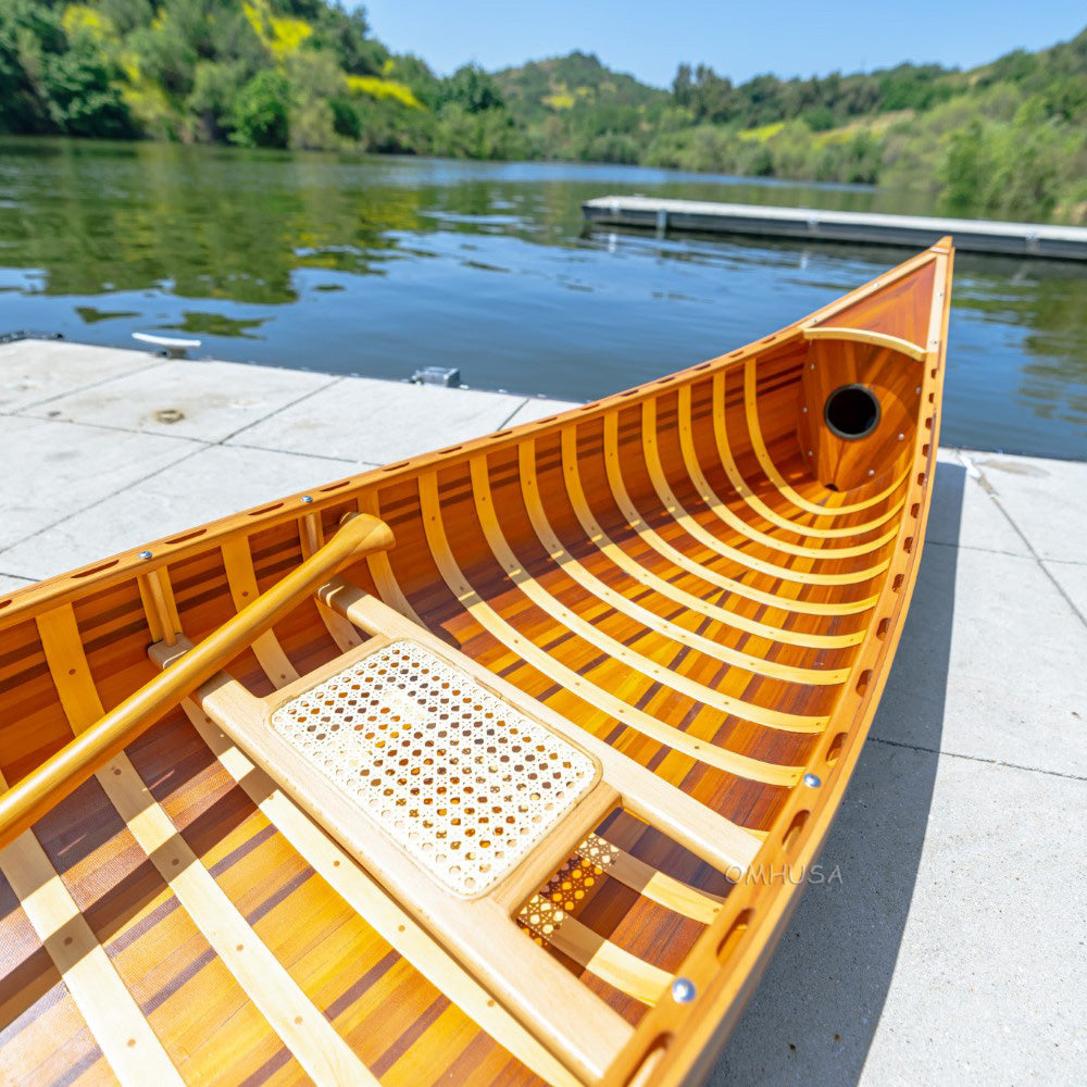 Display Canoe with Ribs Curved Bow 10 ft