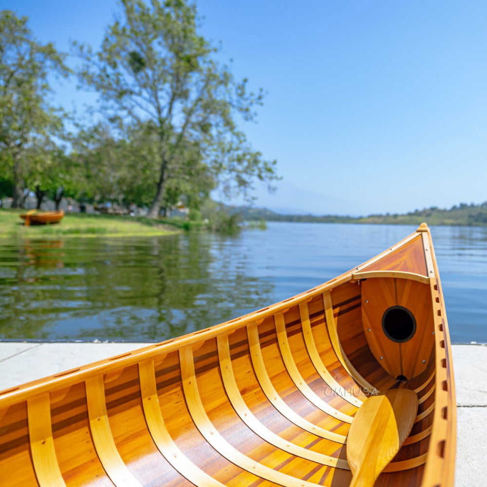 Display Canoe with Ribs Curved Bow 10 ft