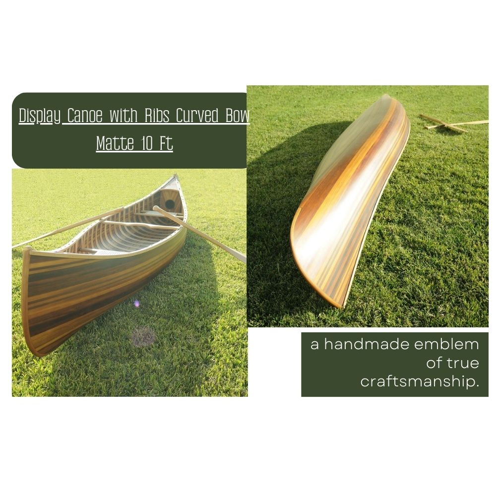 Display Canoe with Ribs Curved Bow Matte 10 Ft