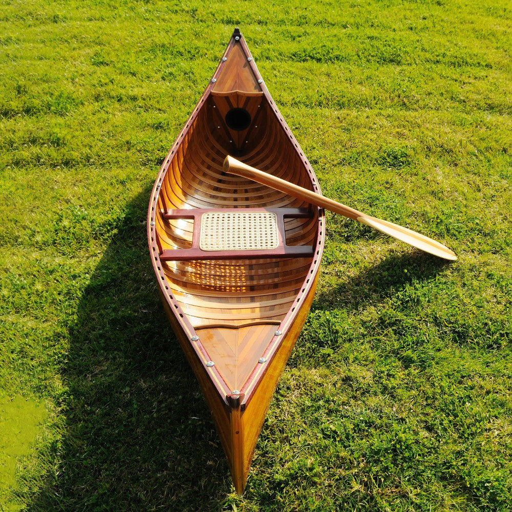 Wooden Canoe With Ribs 6 ft Display-Only