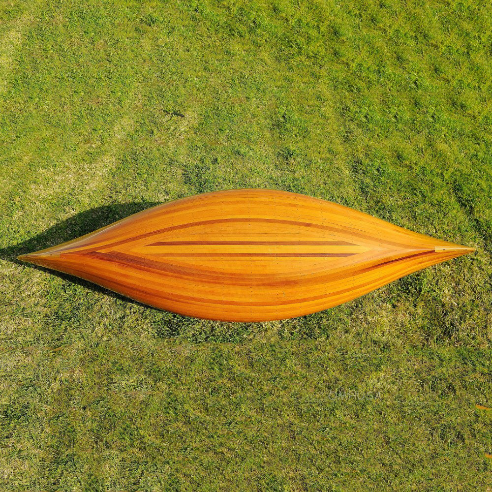 Wooden Canoe With Ribs 6 ft Display-Only