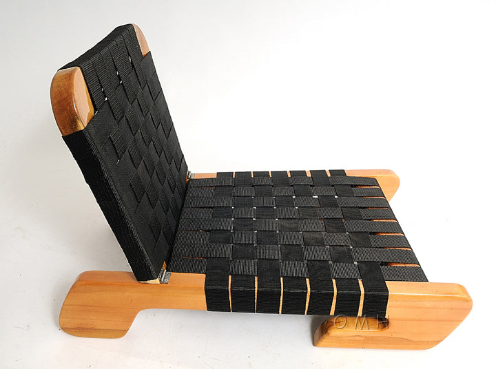 Wooden Canoe Fabric Seat with back support