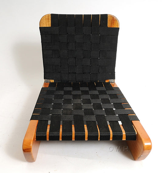 Wooden Canoe Fabric Seat with back support