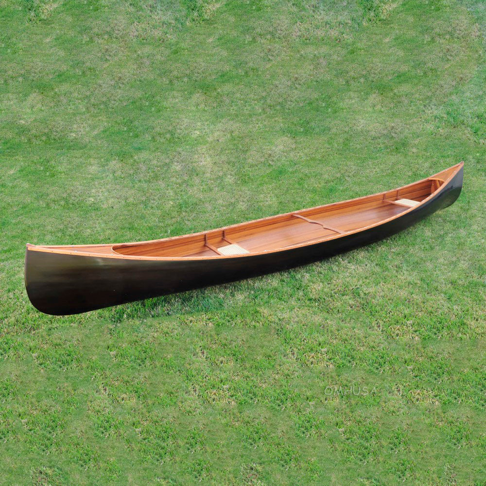 Skeena Canoe Dark Finish 18 | Cedar strip canoe for sale