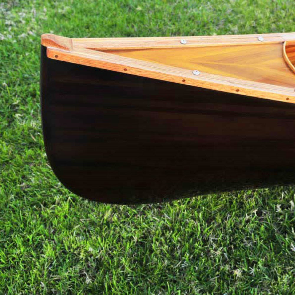 Skeena Canoe Dark Finish 18 | Cedar strip canoe for sale
