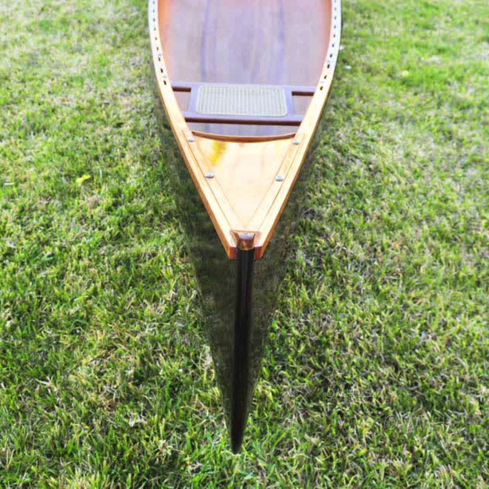 Skeena Canoe Dark Finish 18 | Cedar strip canoe for sale