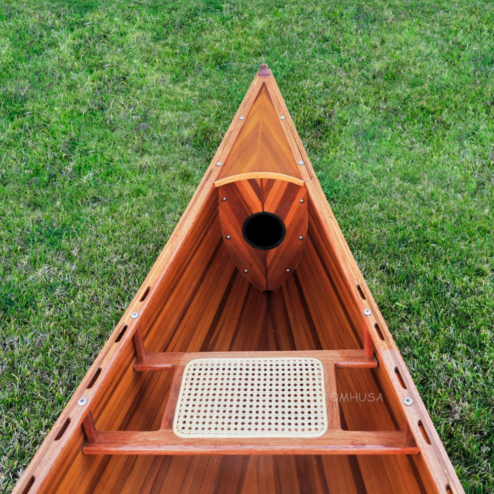 Skeena Canoe Dark Finish 18 | Cedar strip canoe for sale