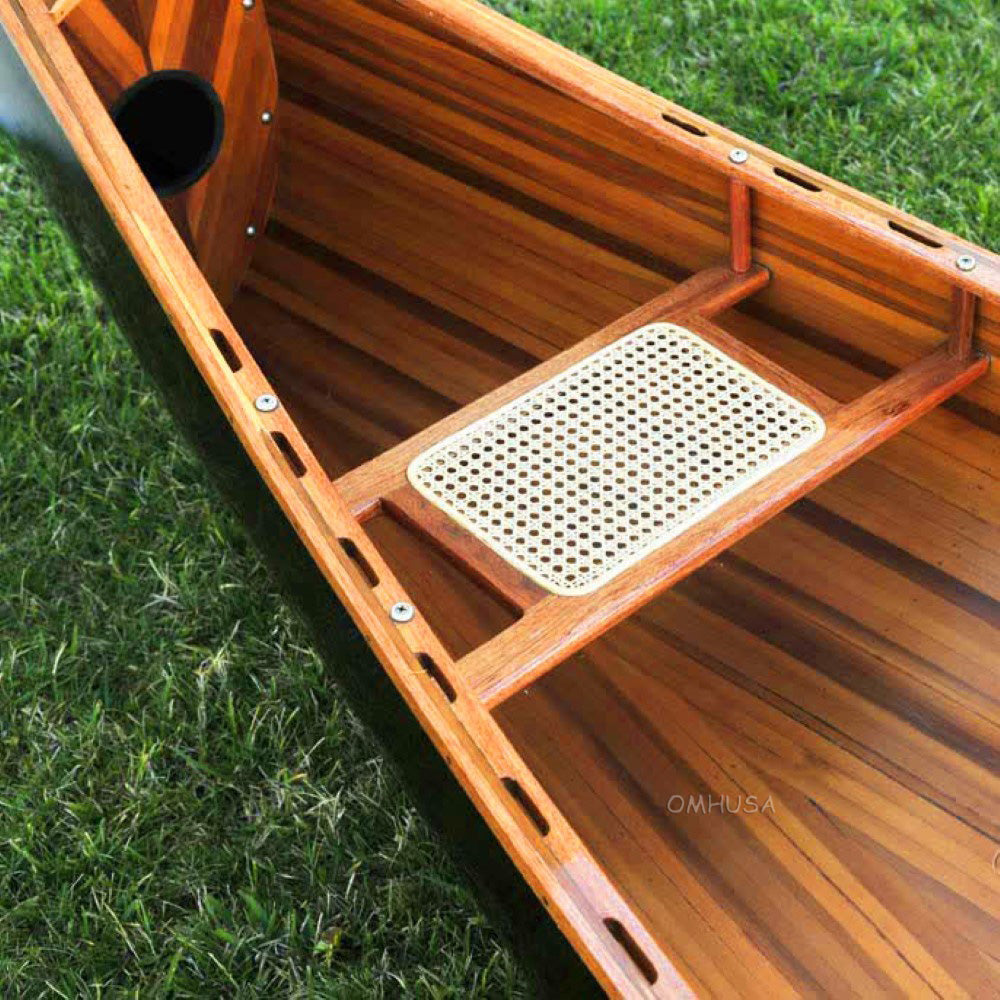 Skeena Canoe Dark Finish 18 | Cedar strip canoe for sale