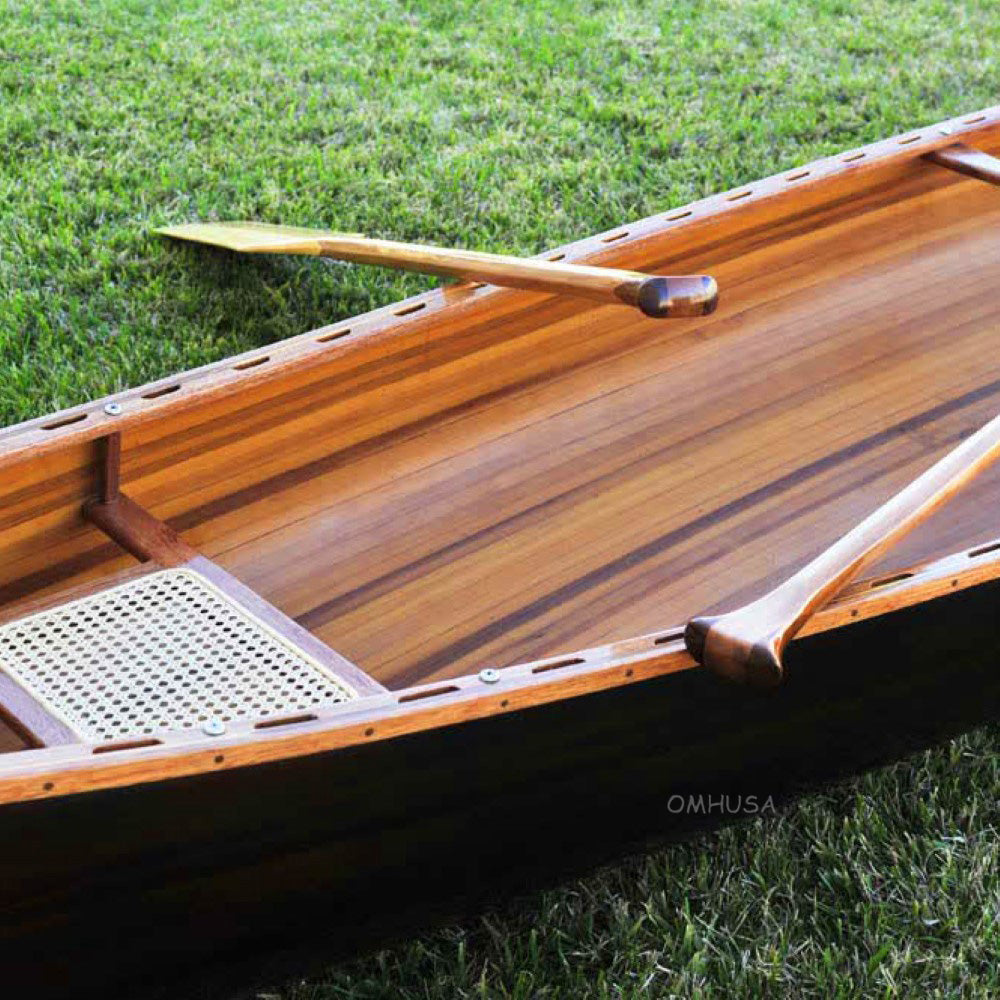 Skeena Canoe Dark Finish 18 | Cedar strip canoe for sale