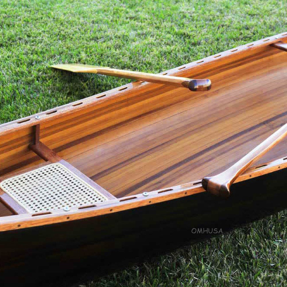 Skeena Canoe Dark Finish 18 | Cedar strip canoe for sale
