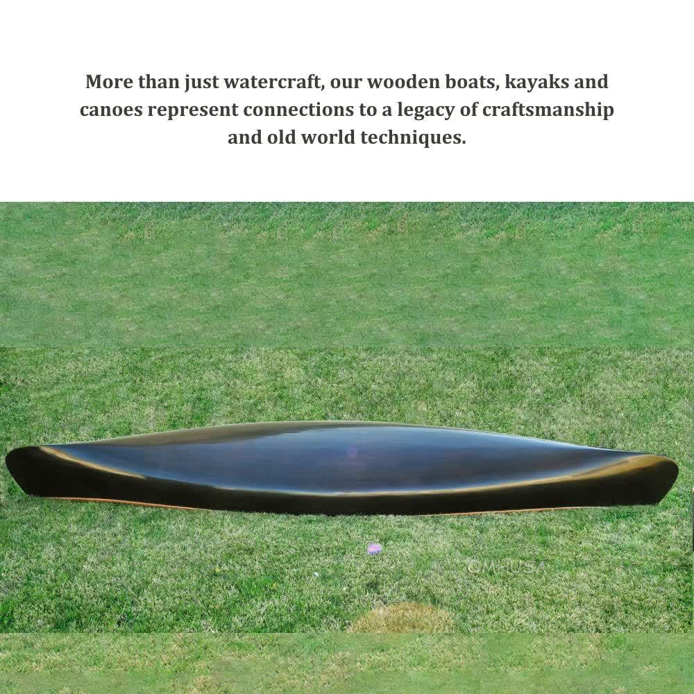 Skeena Canoe Dark Finish 18 | Cedar strip canoe for sale