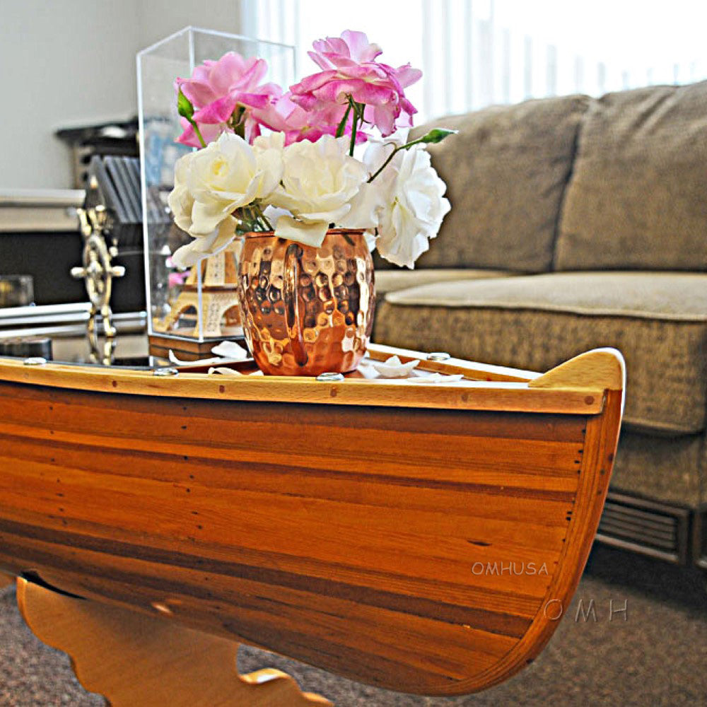 Wooden Canoe Table 5 ft