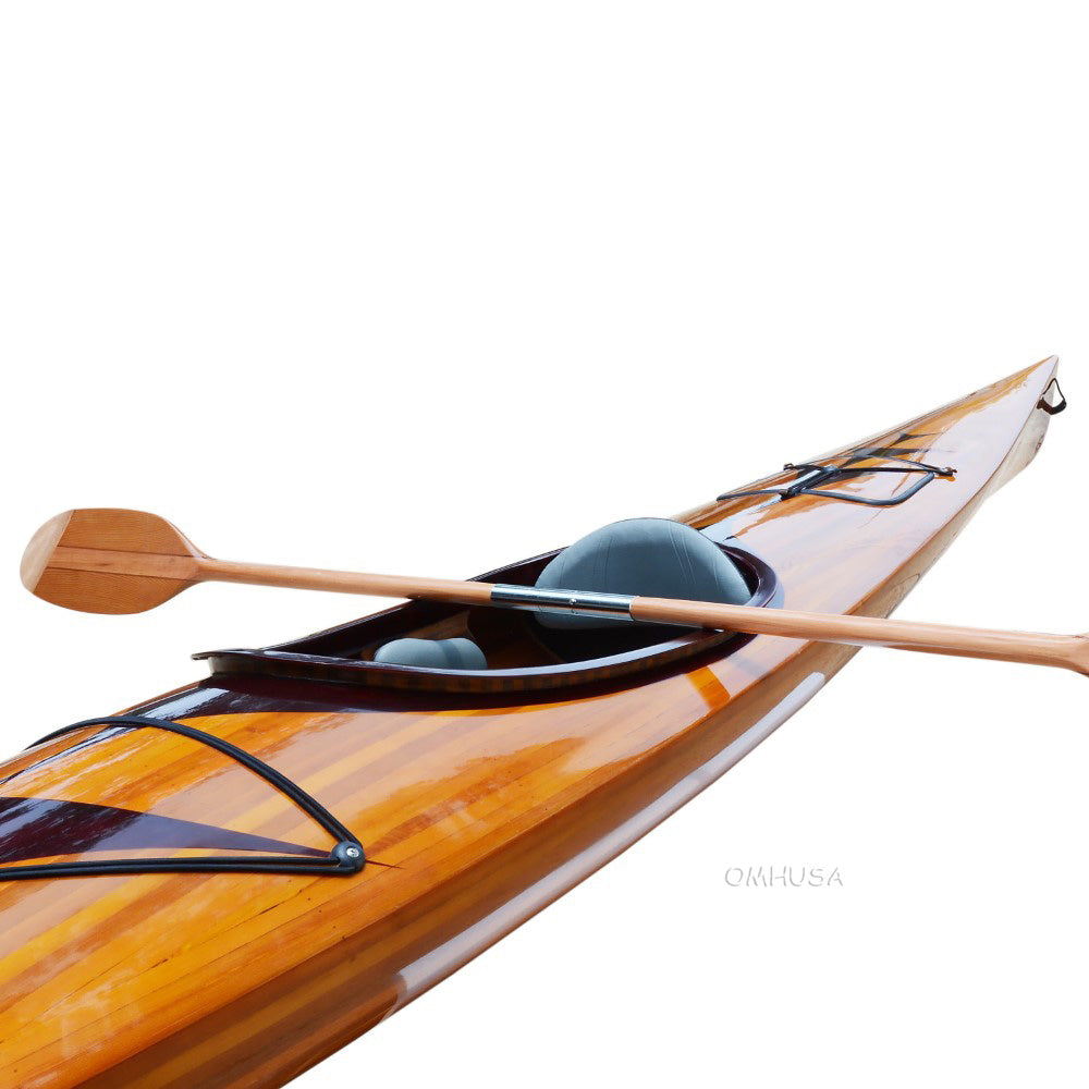 Wooden Kayak with arrows design 17 ft