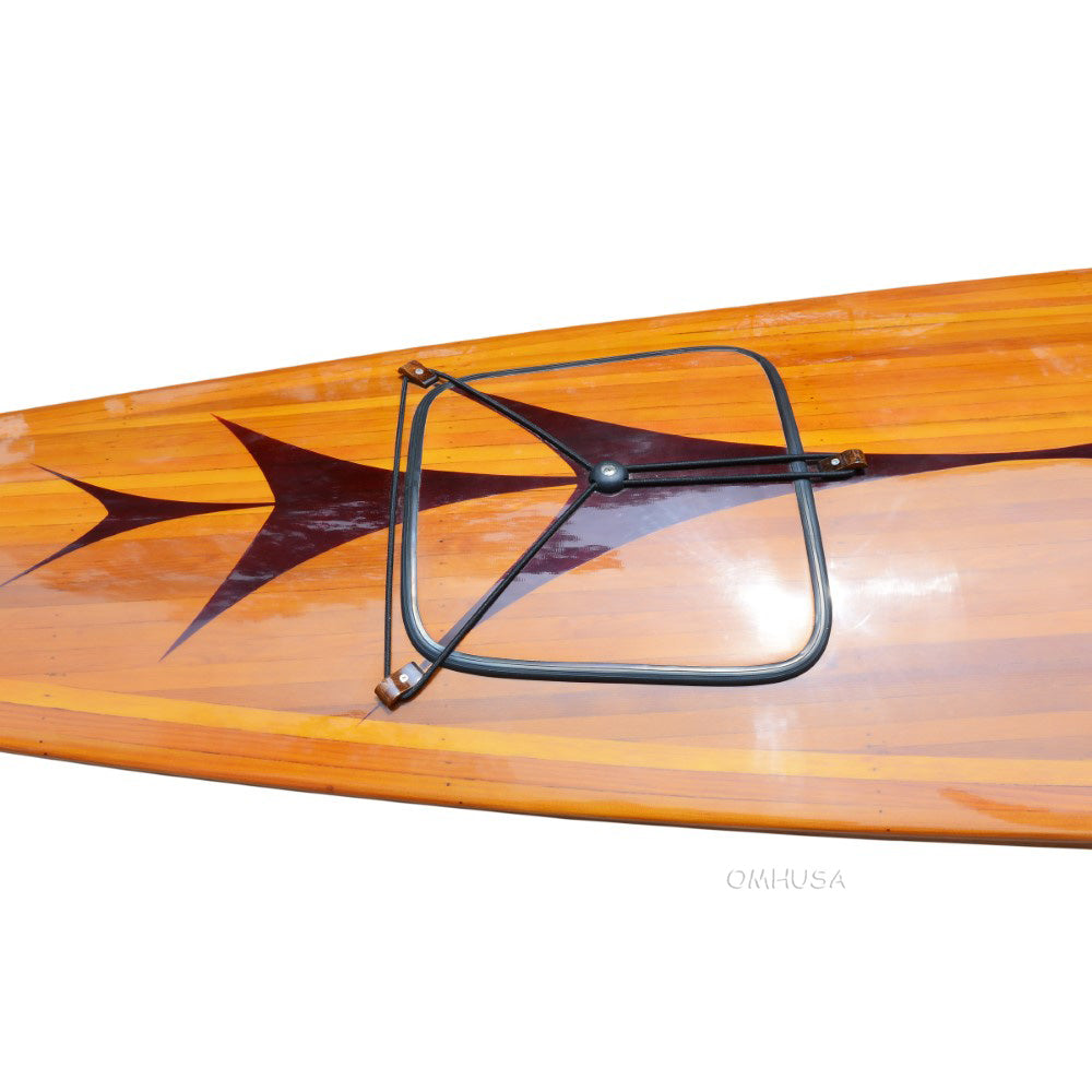 Wooden Kayak with arrows design 17 ft