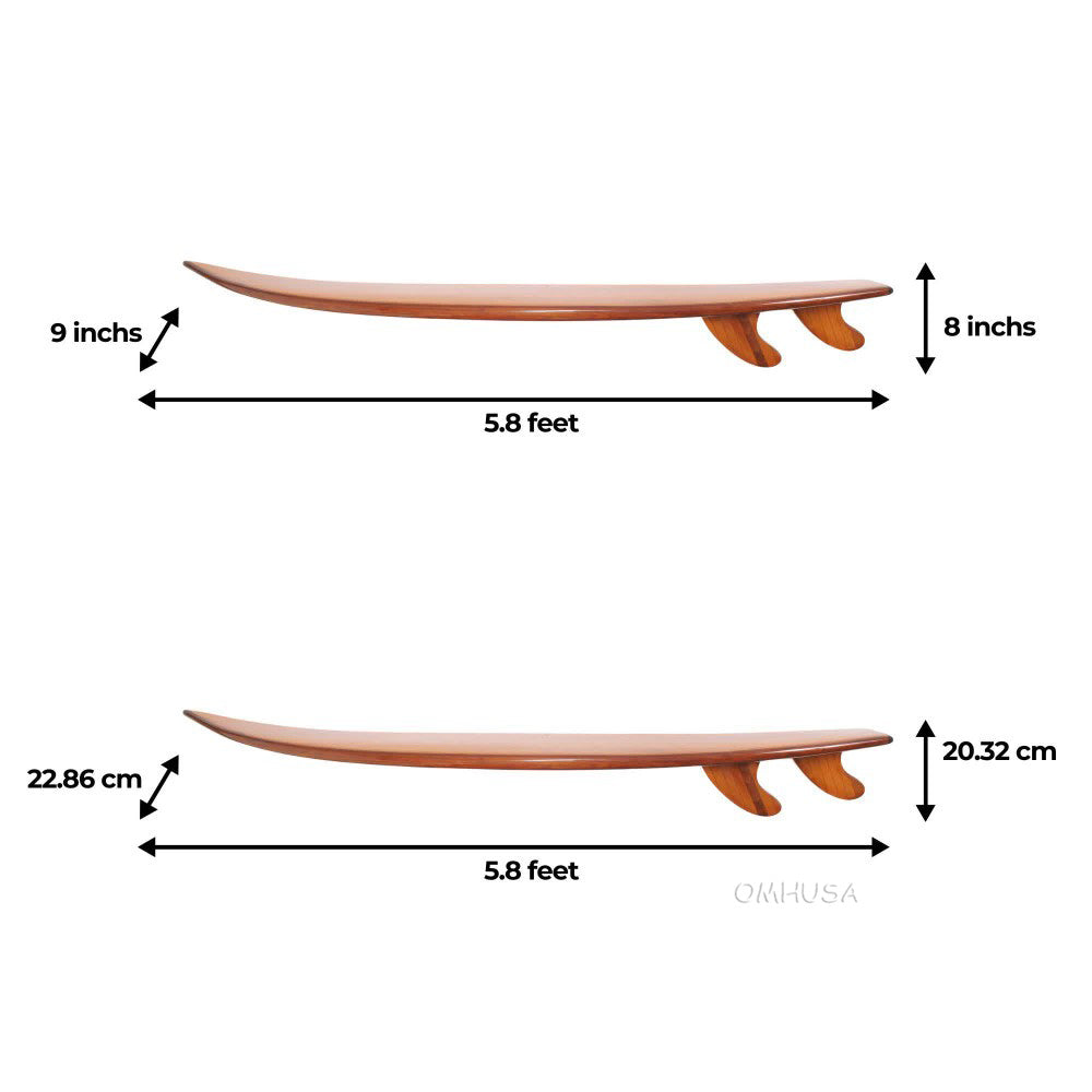 Half-Surfboard Shelf