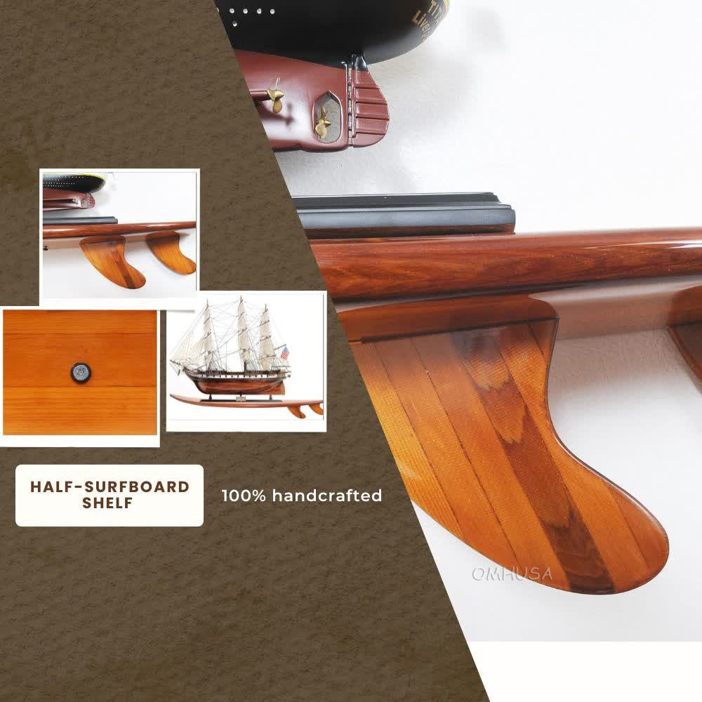 Half-Surfboard Shelf