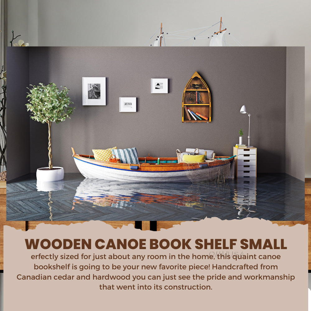 Canoe Boook Shelf Small