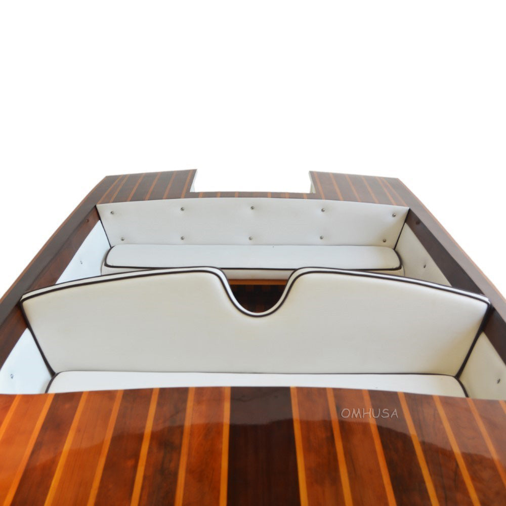 Chris Craft Design Classic Wooden Runabout Boat 14.5 Foot