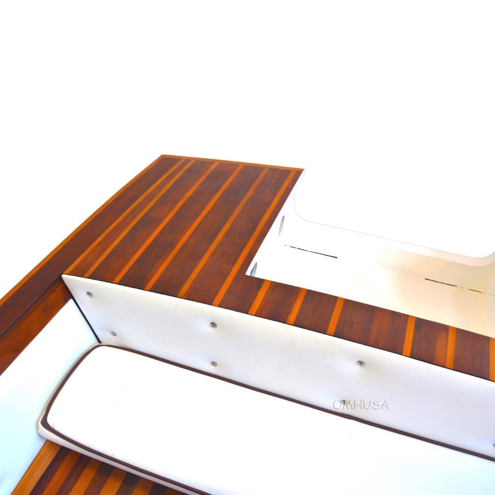 Chris Craft Design Classic Wooden Runabout Boat 14.5 Foot