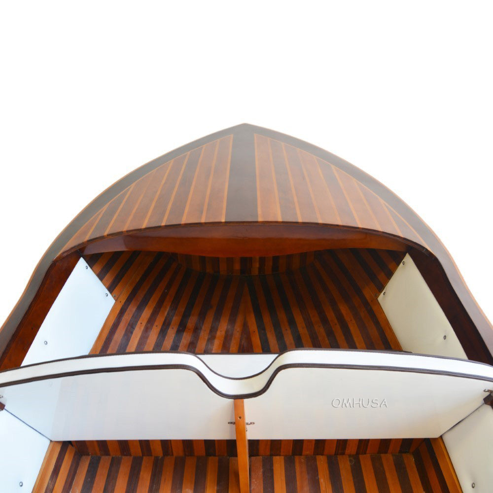 Chris Craft Design Classic Wooden Runabout Boat 14.5 Foot