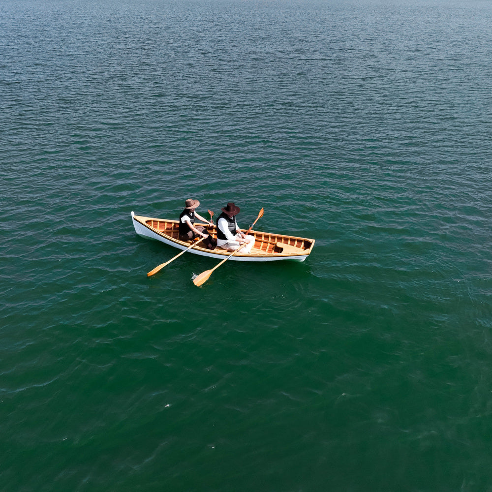 12' Wooden Whitehall Rowboat with Gelcoat reinforcement