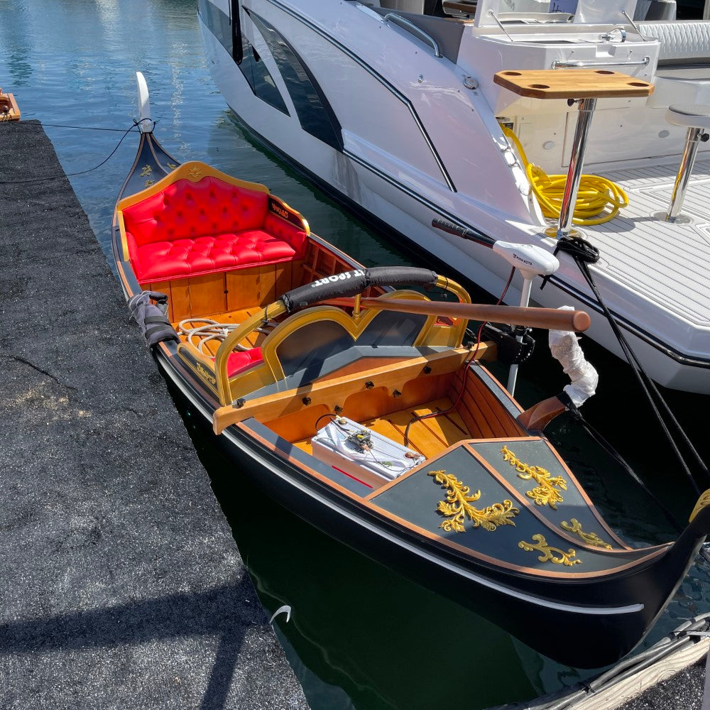 Venetian Gondola Wooden Boat 15 ft.