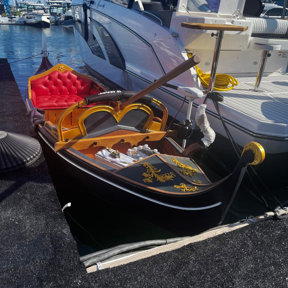 Venetian Gondola Wooden Boat 15 ft.