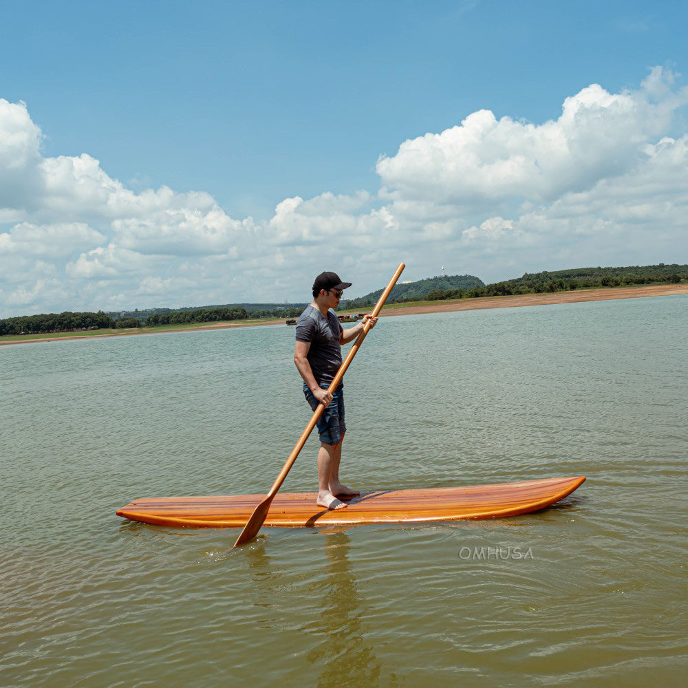 Paddle Board in Classic Wood Grain 11ft with 1 fin