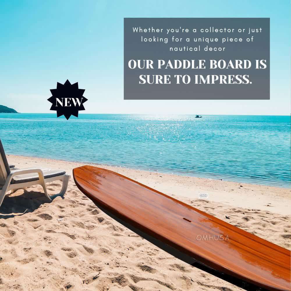 Paddle Board in Classic Wood Grain 11ft with 1 fin