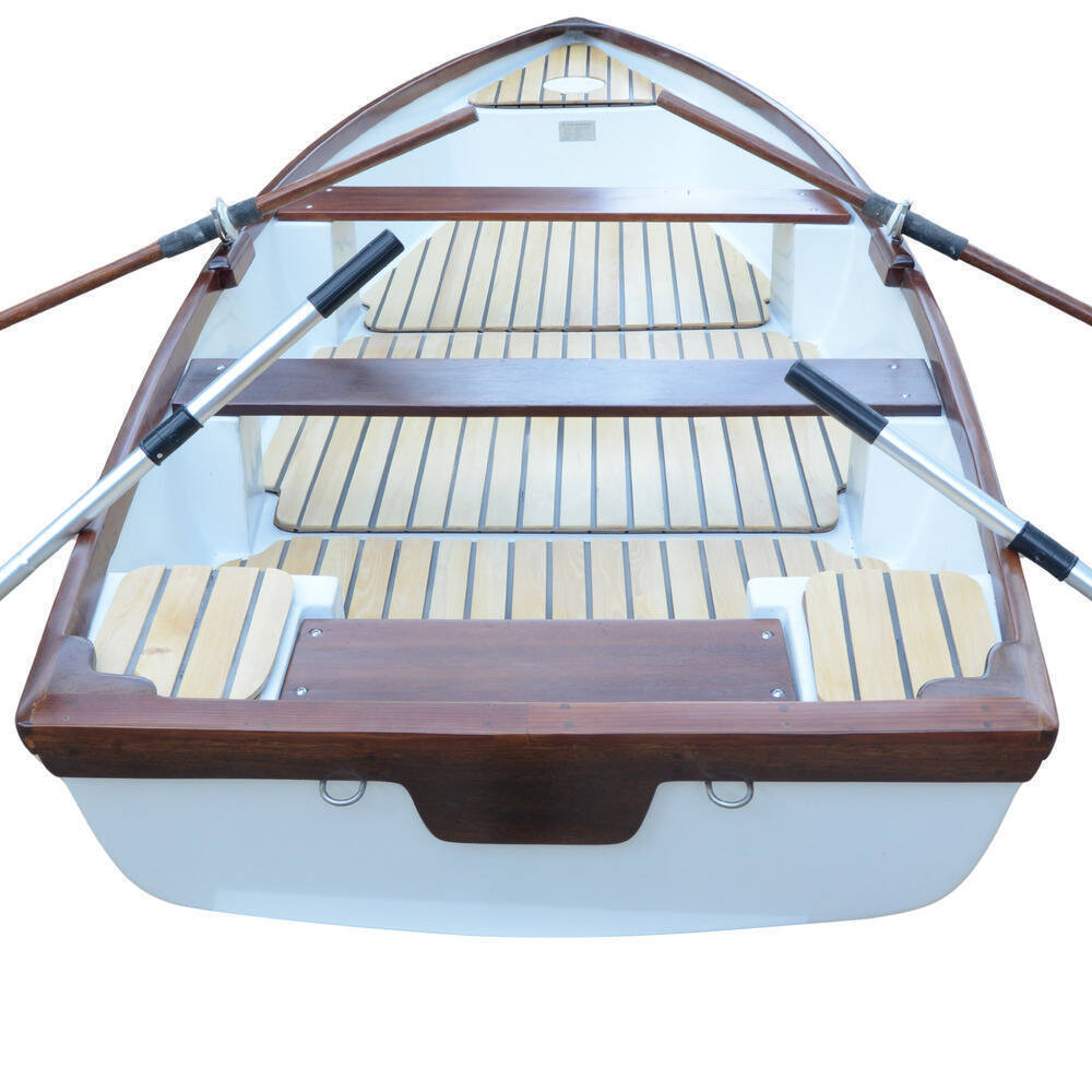 11.5 ft Composite whitehall dinghy with teak accent