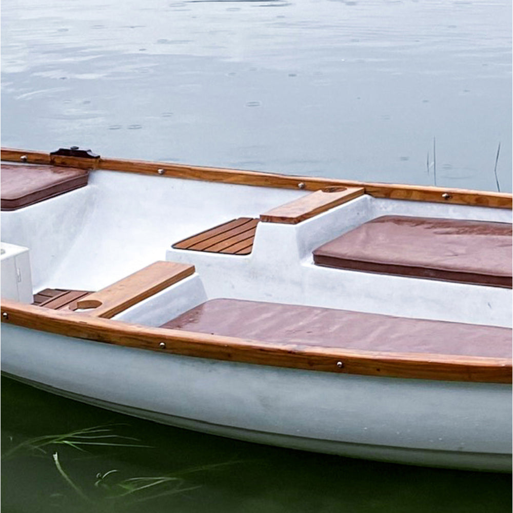 18ft Composite Whitehall Row Boat w. Teak Gunwale